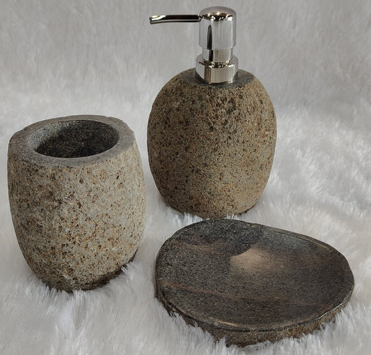 Bali Stone Bathroom Set - BAS-1