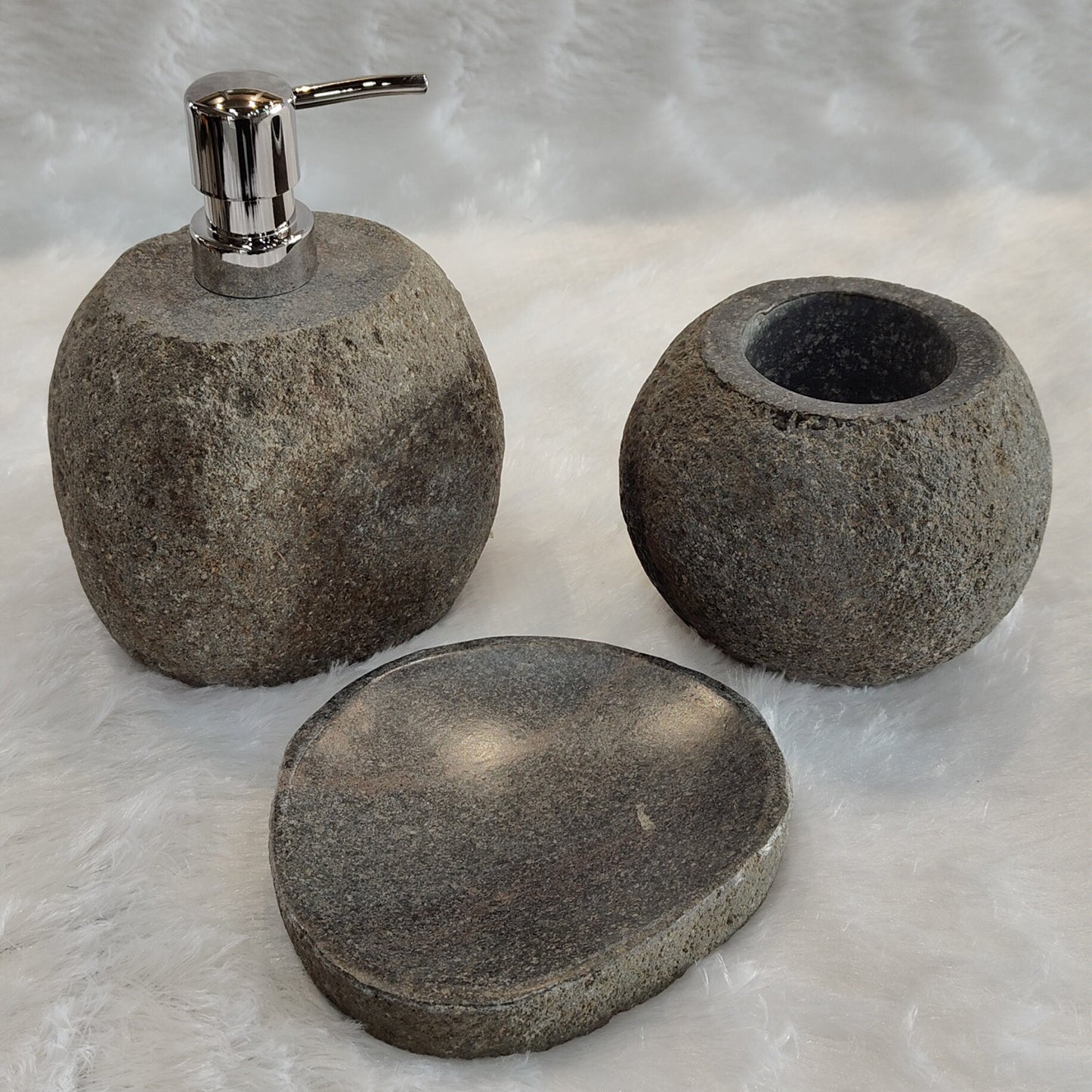 Bali Stone Bathroom Set