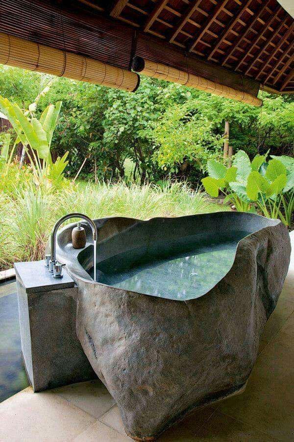 Gray Stone BathTub