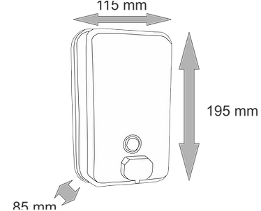 Dispenser liquid soap and hand sanitizers