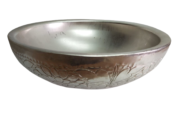 Brass Silver Plate Wash Basin