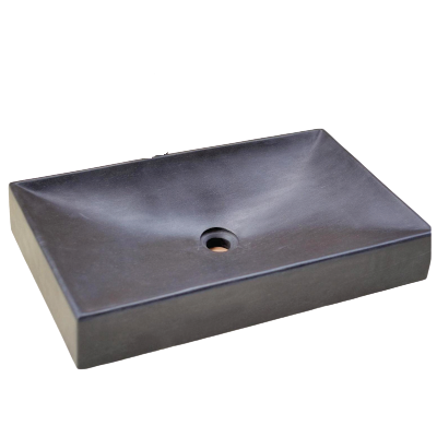 Stone Wash Basin-ECM-Black Leather Basin