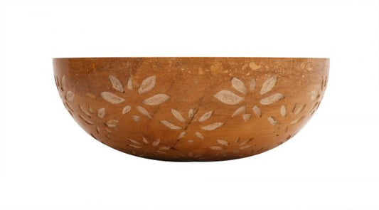 ECM - Floral Gold - Stone Wash Basin