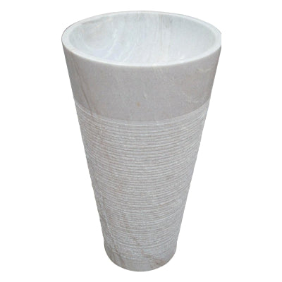 ECM - Triton White - Pedestal Stone Wash Basin