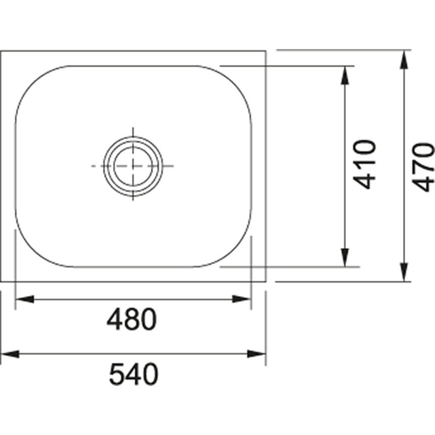 Franke - 610 - Insti - 101.0153.081 - (21" X 18") - European Satin Finish Sink