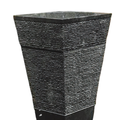 Stone Pedestal Wash Basin - ECM - Bali Collection-Sangha - Black