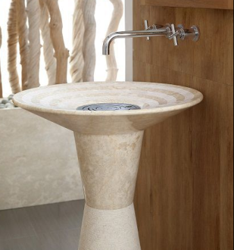 Marble Stone Wash Basin-ECM-Bali Collection-Viva-Cream