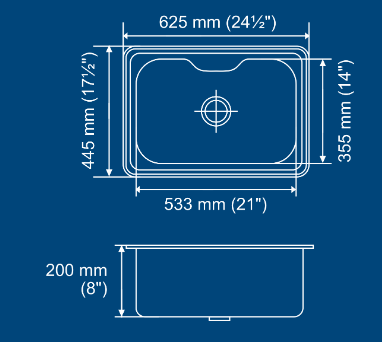 Nirali - D'signo - Eureka Delux Small -  Single Bowl Sink