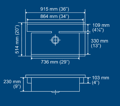 Single Bowl Sink With Accessories