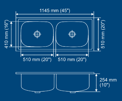 Nirali Double Bowl Sink