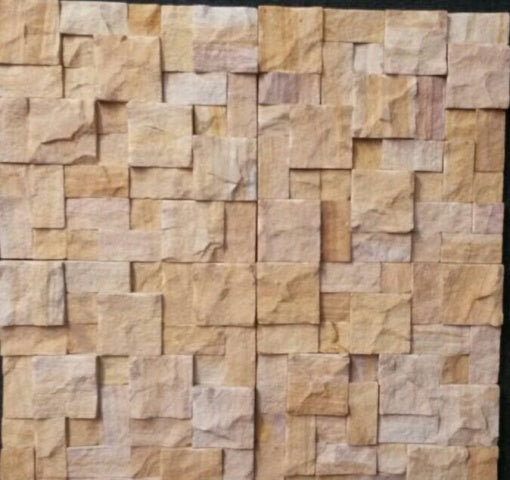 Natural Stone Cladding - ECM - TEAK-ROCKFACE