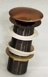 Waste Coupling - Ecm - Rose Gold Matt - Full Thread