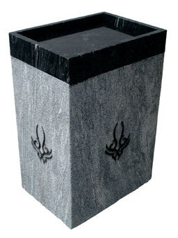 ECM - Tatoo Triton Rectangle Black - Stone Wash Basin